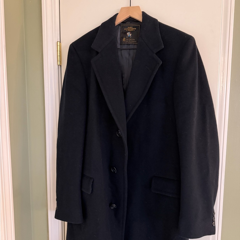 Hart Schaffner Marx Dark Navy Pea Coat